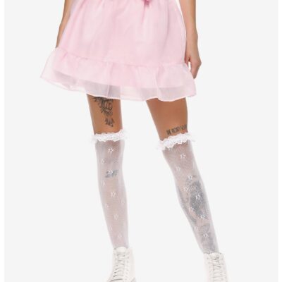 Sweet Society Pink Organza Bow Mini Skirt Plus Size